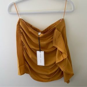 NWT Emory Park Satin Two-piece Skirt and Top Set